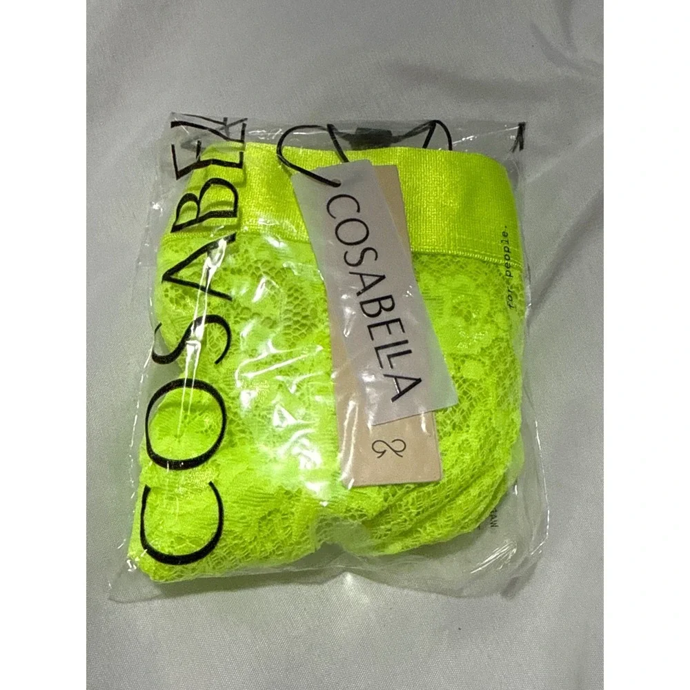 CosaBella Neon Yellow Lace Men's Jockstrap Bold‎ & Sexy Statement size XL